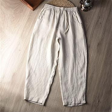 холодок штаны: Лен на лето, дышащие, легкие Размеры: (возможна погрешность 2–4 см) — 5