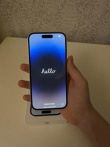 iphone 5a: IPhone 14 Pro, Б/у, 256 ГБ, White Titanium, Коробка, 82 % — 4