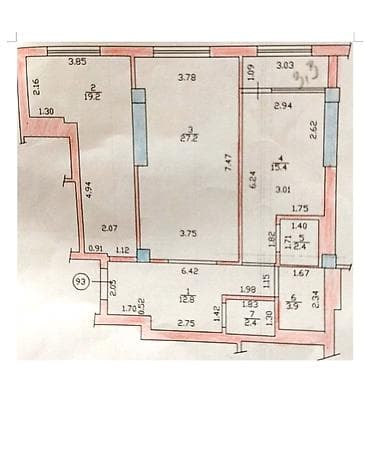 kant flat: 2 комнаты, 83 м², Элитка, 10 этаж, Евроремонт — 4