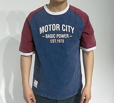 nike teech: Футболка мужская с принтом Motor City - Тип: футболка с коротким — 1