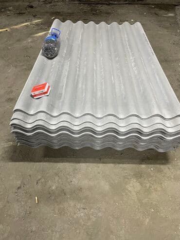 Керамическая черепица: Продается шифер 8 волна 26 штук Новые, брали — 2