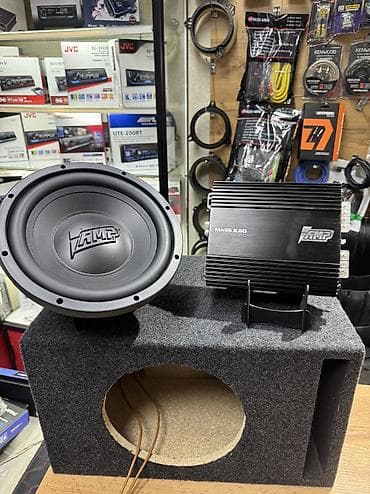 штатный магнитол: Сабвуферный комплект AMP. - сабвуфер в корпусе: динамик с логотипом — 7