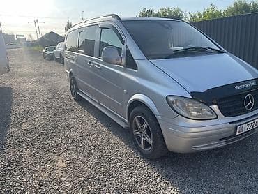 fit 2004: Mercedes-Benz Vito/Viano серебристый, пассажирский микроавтобус — 1