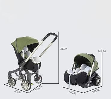 коляска автолюлька: Детская коляска 4-в-1 с автолюлька - Трансформер: прогулочный блок + — 6