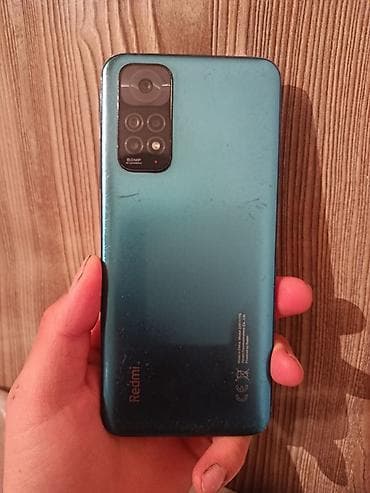 Redmi, Redmi Note 11, Б/у, 128 ГБ, цвет - Голубой, 2 SIM