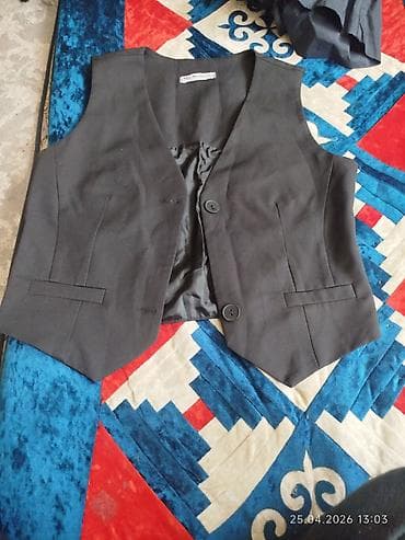 Женский классический жилет без рукавов - Цвет: чёрный - Крой