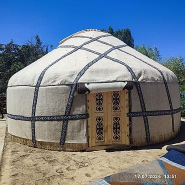 Боз үйлөр сатылат, Каркасы Жыгач, 85 баш, Диаметри: 6 метр — 1