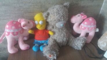 купить мягкую игрушку в бишкеке: Мягкие игрушки. б/у.
Верблюжонок, Медвежонок и Симпсон — 2