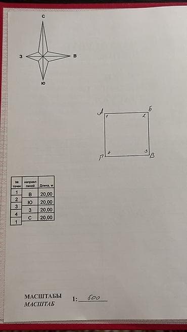 Кыймылсыз мүлк: Продаётся жилой дом с участком 4 сотки (по плану стороны по 20 м) — 3