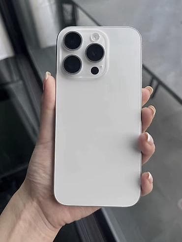iphone про: IPhone 15 Pro, Б/у, 256 ГБ, Белый, Чехол, 86 % — 3
