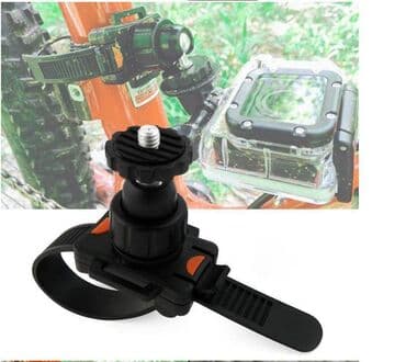 спортивное оборудование: Крепление, кронштейн для экшен камеры на руль велосипеда — 2