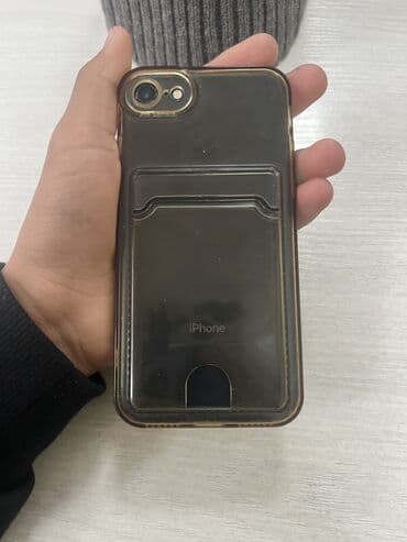 ноутбук подставка: IPhone 7, Б/у, Черный, Чехол — 1