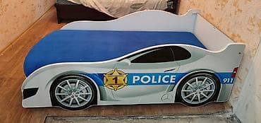 police: Кровать-машинка, Б/у, ЛДСП — 1