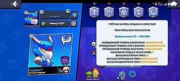 бравл шоп: Игровой аккаунт Brawl Stars Основные параметры: - Кубки: 24 342 (путь — 5