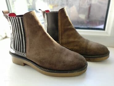 Сапоги: Итальянские Ботинки Челси из натуральной замши Сезон:Осень/весна — 1