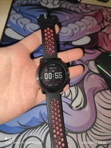 брендовые очки: Продаю смарт часы Amazfit Stratos 3 в хорошем состоянии. (потерт и — 2