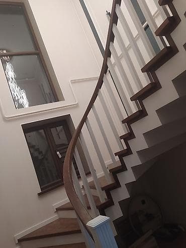 element 5: Деревянная лестница Для дома, Вид дерева: Орех, Форма лестницы: Винтовая, Стиль: Классический — 3