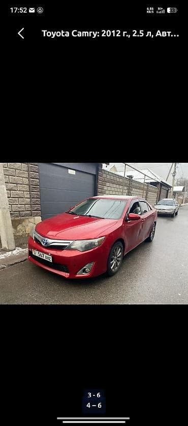 моторы камри: Toyota Camry: 2012 г., 2.5 л, Автомат, Бензин, Седан — 4