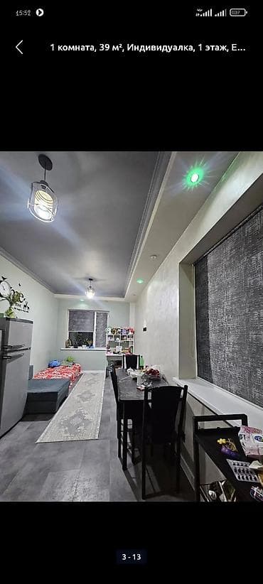 osh flats: 1 комната, 39 м², Индивидуалка, 1 этаж, Евроремонт — 5