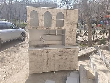 Офисная мебель: Кухонный гарнитур, цвет - Бежевый — 1