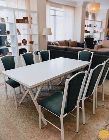 стол обеденый: Кухонный стол, Новый, Прямоугольный, Нераскладной — 1