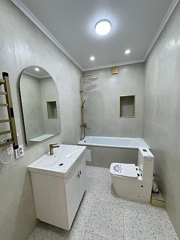 кок жар мкр квартира: 2 комнаты, 50 м², Элитка, 6 этаж, Евроремонт — 9