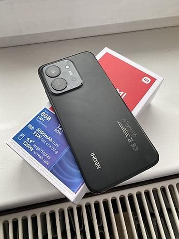 Redmi, Redmi 15C, Новый, 128 ГБ, цвет - Черный