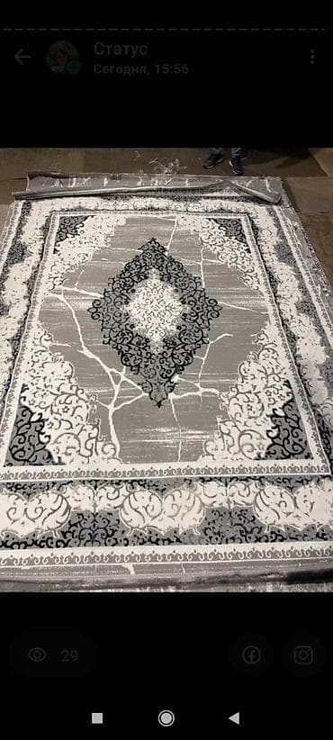 шёлковый: Ковер Новый, Миллионник, Мех, Иран, Безналичная/наличная оплата — 1