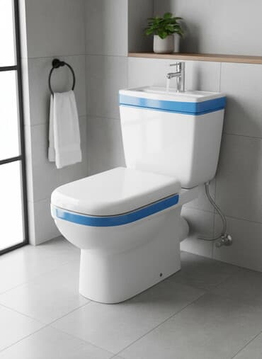 бачок унитаза бу: Унитаз Напольный, Новый, Материал: Керамика, Платная установка — 1