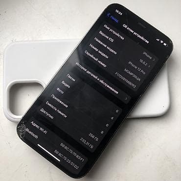 номера операторов о: IPhone 12 Pro, Б/у, 256 ГБ, Графит, Чехол, 75 % — 3
