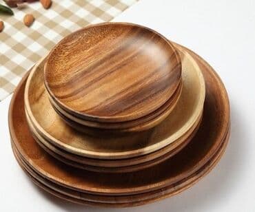 набор эмалированной посуды: Деревянные посуды. жыгач идиштер. этно-эко посудалар. этно фуршетке — 8