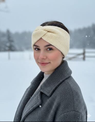 ушки ободок: Цвет - Желтый — 3