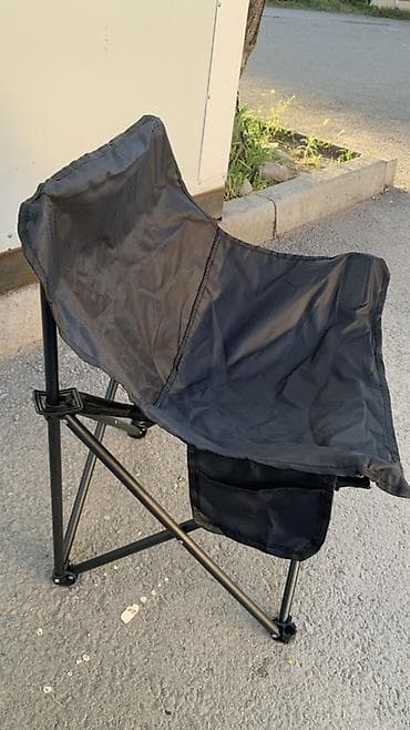 рассрочка мебел: Походный складной стул, Железо, цвет - Черный — 3