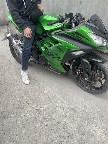 кастом мото: Спортбайк Kawasaki, 250 куб. см, Бензин, Взрослый, Б/у — 1