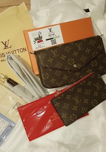 барсетка lv: Сумка-клатч Louis Vuitton Monogram с плечевой цепочкой - Формат — 3