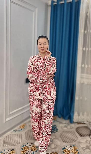 сландо семей: Домашние костюмы из мягкого трикотажа с принтом Описание: - Комплект — 2