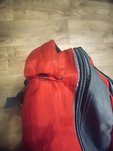 Бижутерия: Рюкзак SHUANGYING, городской/туристический, красно‑серый. Большой и — 2