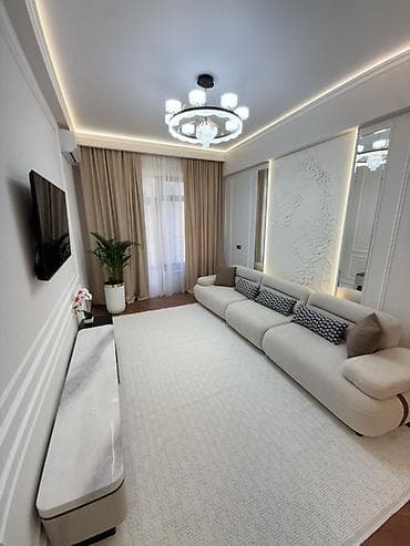 бишкек квартира собственник: 2 комнаты, 76 м², Элитка, 8 этаж, Дизайнерский ремонт — 2