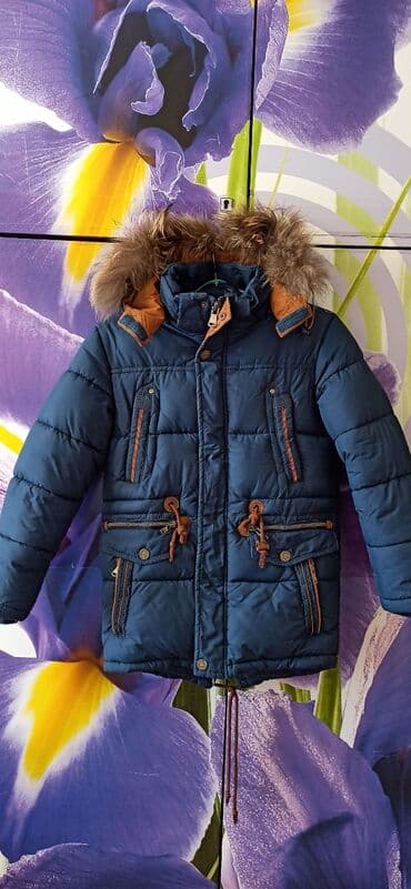 чачы casio: Зимняя куртка на мальчика, 9 - 11 лет. Очень теплая, толстая — 1