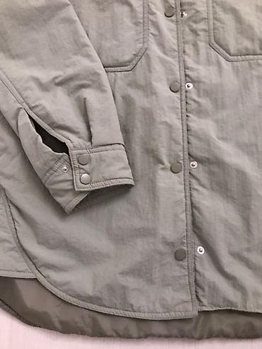 pull bear: Рубашка-куртка Colin’s, размер S. - Цвет: пепельно фисташковый. - — 4