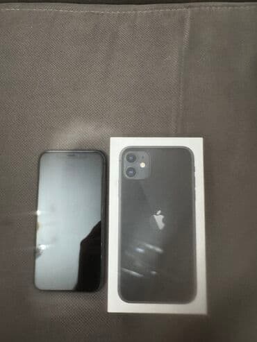 iphone бу телефон: IPhone 11, Б/у, 128 ГБ, Черный, Коробка, 82 % — 6