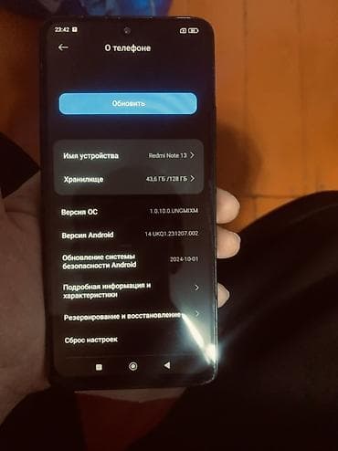 redmi9 t: Redmi, Redmi Note 13, Б/у, 128 ГБ, цвет - Черный — 2