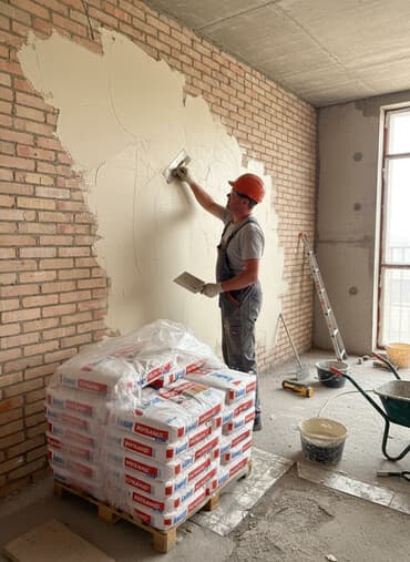 Штукатурка Knauf, Гипсовая, Ручного нанесения, Универсальная