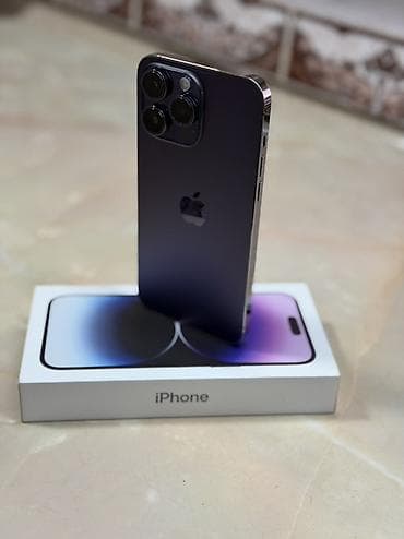 масло холодного отжима: IPhone 14 Pro Max, Б/у, 512 ГБ, Deep Purple, Защитное стекло, Чехол, Коробка, 84 % — 3