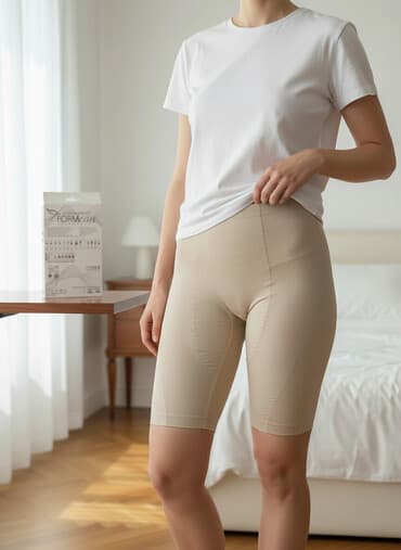 купальники з високою посадкою: Корректирующая утяжка отличного качества - Тип: утягивающие шорты с — 1