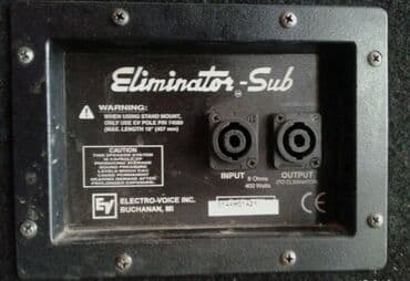 Микрофоны: Сабвуферы Electro‑Voice Eliminator i 18’’динамик! Цена за 4шт,в — 2