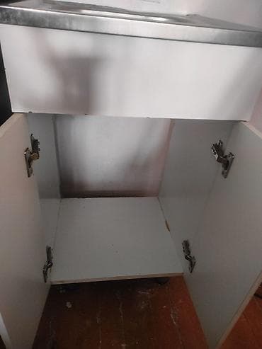 Стулья, табуретки: Тумба для кухни, С мойкой, Напольная, цвет - Белый — 3