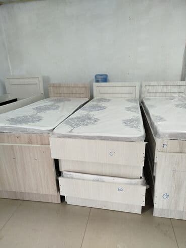 кровать двуспальная с ящиками: Односпальная кровать, С матрасом, длина - 190 см — 8