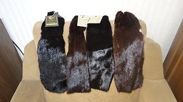 шкурки норки: Продаю шкурки норки в пластинах темно-коричневого и черного цветов — 2
