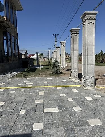 козье: Римские колонны под навес, козырёк и забор — изготовление под заказ — 3